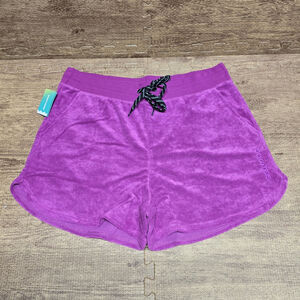 Sea-Doo Women’s Shorty Terry Violet Shorts Size Large NWT Cozy Comfort Laid Back